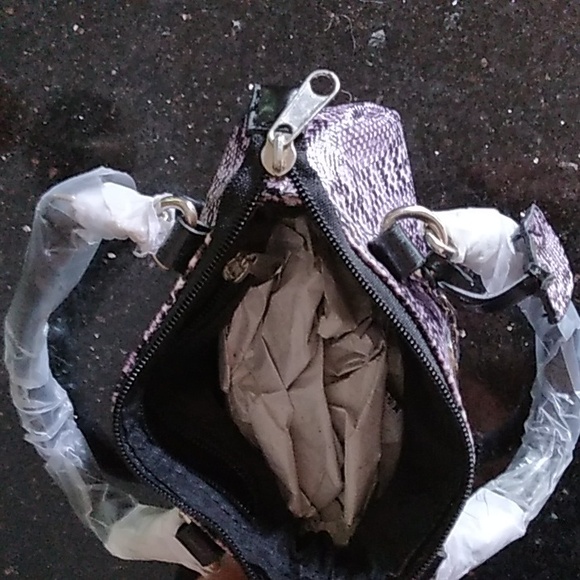 Tiny Lori Greiner Faux Snakeskin Purse - Picture 4 of 5